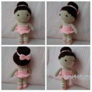 Padrões de vestidos de malha para bonecas: boneca Daisy